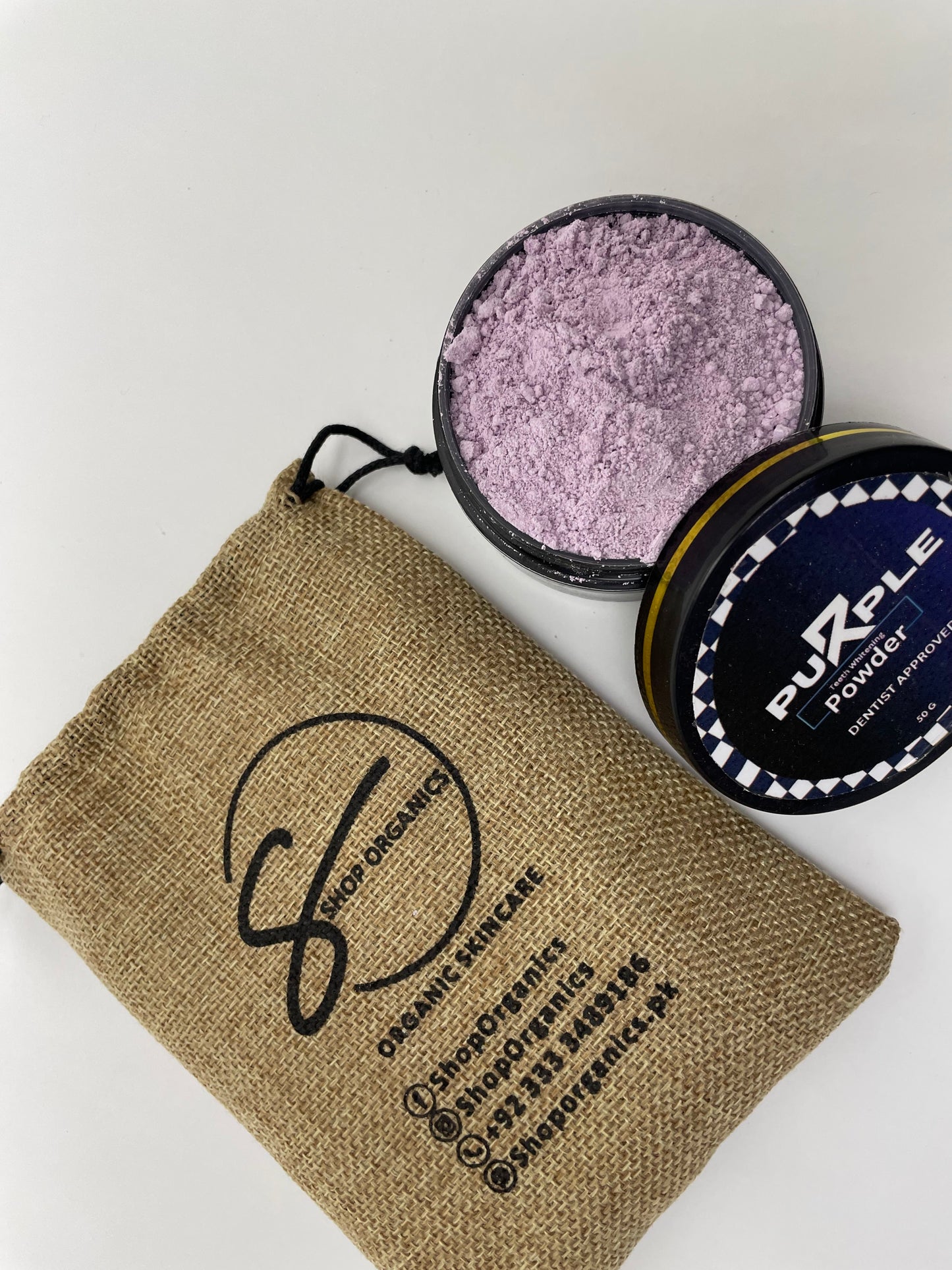 Purple and Charcoal Powders Combo